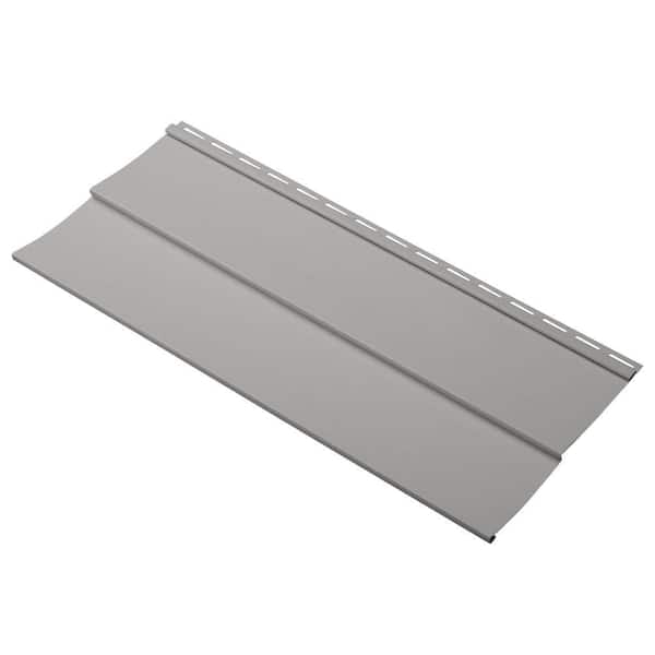 Ply Gem Take Home Sample Progressions Double 5 in. x 24 in. Vinyl Siding in Nantucket Gray