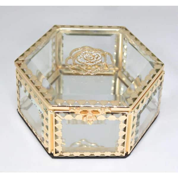 Heim Concept Glitzy Rose Jewelry Box