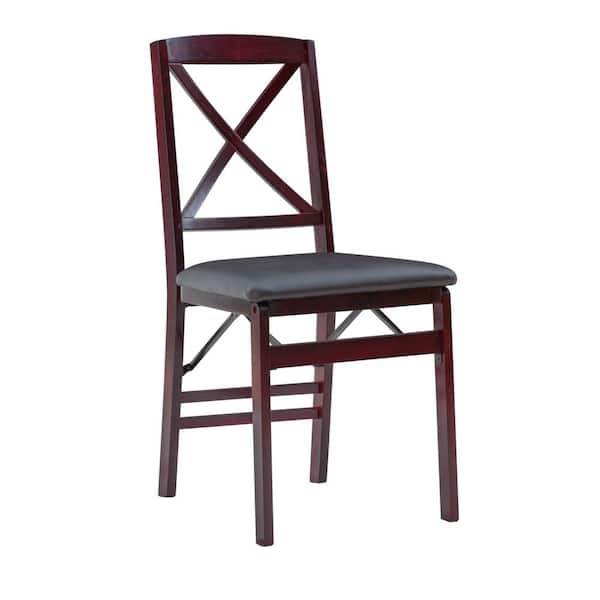 Metal Chair with Wood Seat & Cotton Back Cushion with Ties (Set of 2 Chairs)  - Bed Bath & Beyond - 31638194