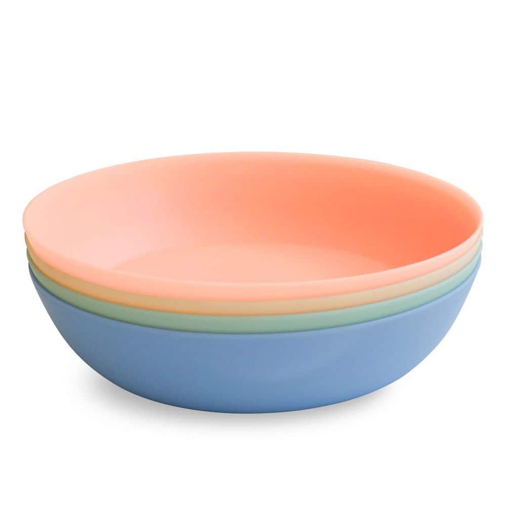 Essential 49 fl. oz. Multi-Colored Polypropylene Low Bowls (Set of 4) price history on PriceWatchPro