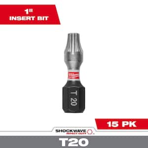 Milwaukee SHOCKWAVE Impact Duty 1 in. T25 Torx Alloy Steel Insert