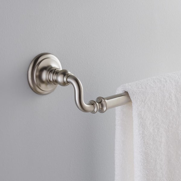 Artifacts 24 in. Towel Bar in Vibrant Brushed Nickel