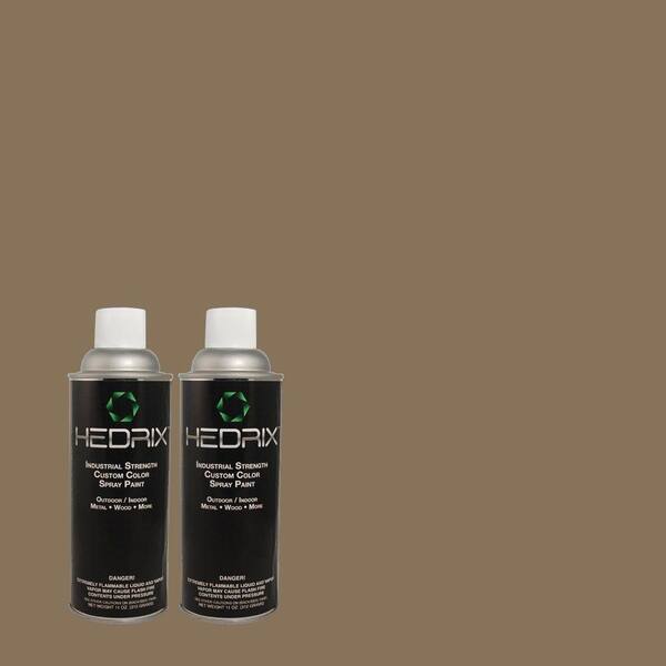 Hedrix 11 oz. Match of ECC-46-2 Eagle Ridge Gloss Custom Spray Paint (2-Pack)