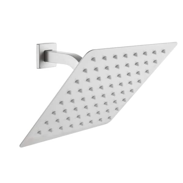 1-Spray Patterns with 2.5 GPM 8 in. Wall Mount Fixed Shower Head in Brushed Nickel