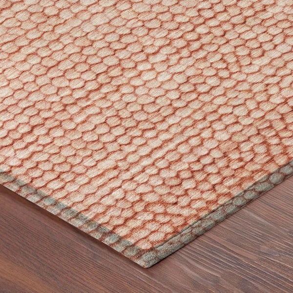 Chantille Machine Washable Indoor/Outdoor Abstract ACN2719 Paprika 10 ft. x 14 ft. Area Rug