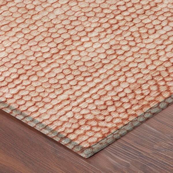Chantille Machine Washable Indoor/Outdoor Abstract ACN2719 Paprika 2 ft. x 3 ft. Accent Rug