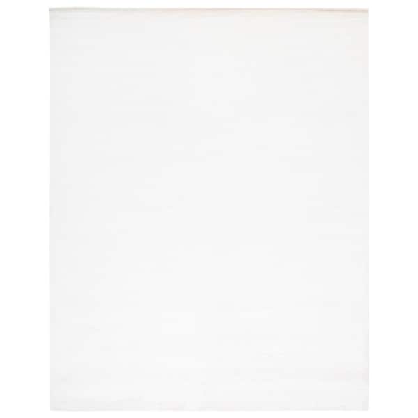 Mirage 8 ft. x 10 ft. White Solid Color Area Rug