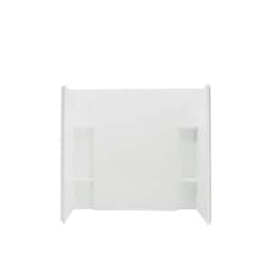 Accord 36 in. x 60 in. x 56.75 in. 3-Piece Direct-to-Stud Complete Tub Wall Set with Backers in White