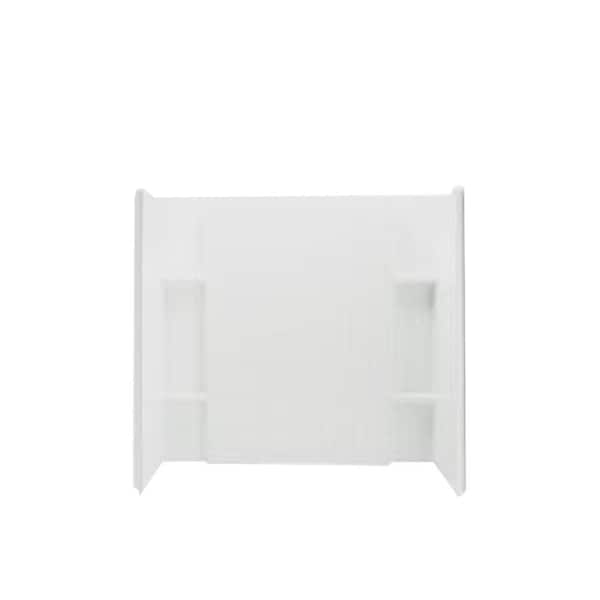 STERLING Accord 36 in. x 60 in. x 56.75 in. 3-Piece Direct-to-Stud Complete Tub Wall Set with Backers in White
