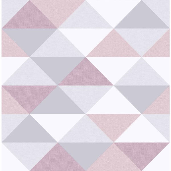 NextWall Mod Triangles Vinyl Peelable Wallpaper (Covers 30.75 sq. ft.)