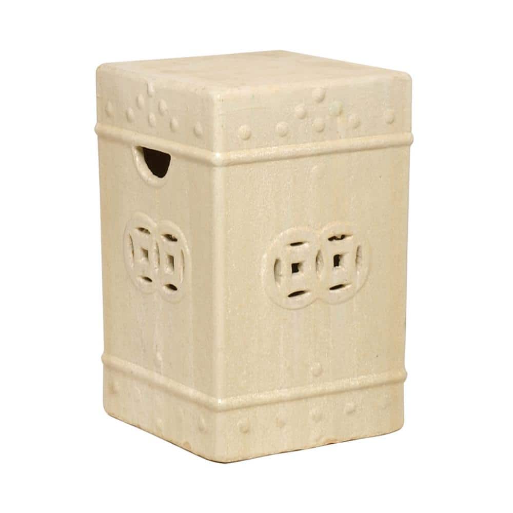 Square Fortune Champagne Ceramic Garden Stool price history on PriceWatchPro