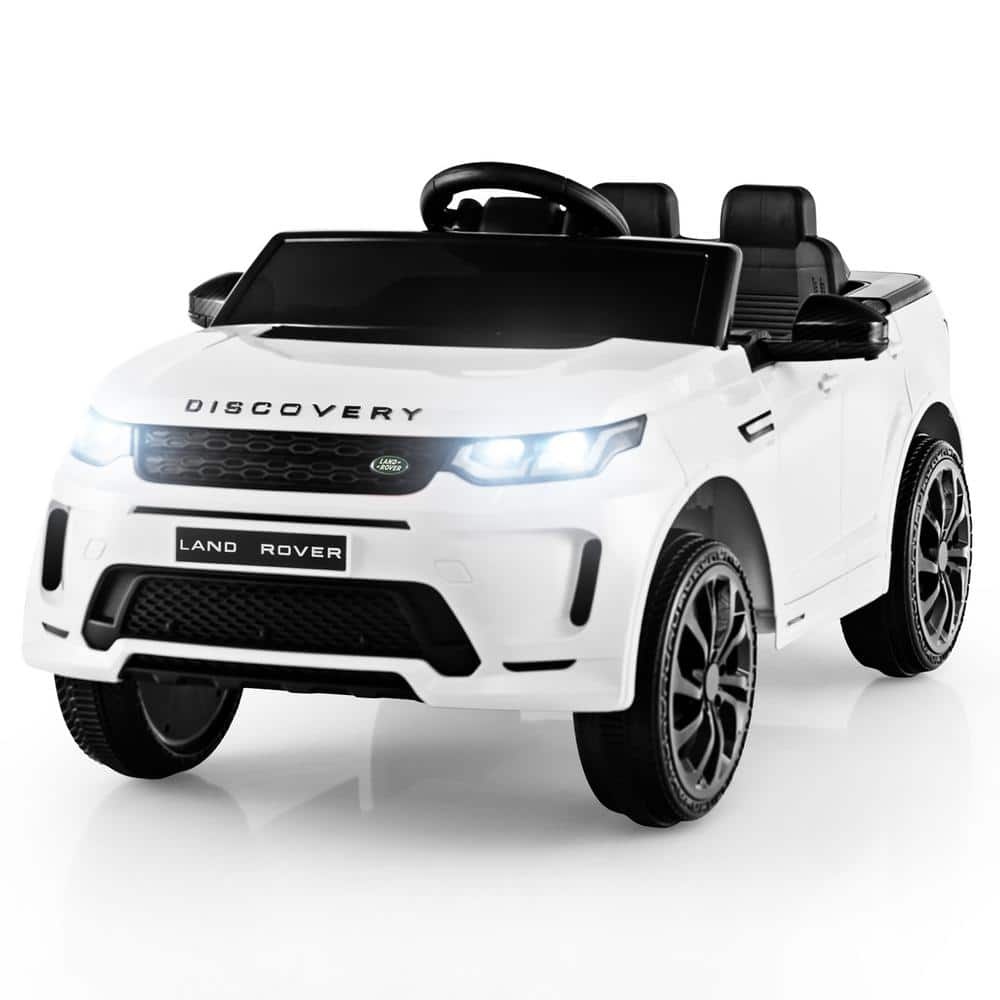 Gymax 9.5 in. Kids Ride-On Car with Remote Control White GYM14144