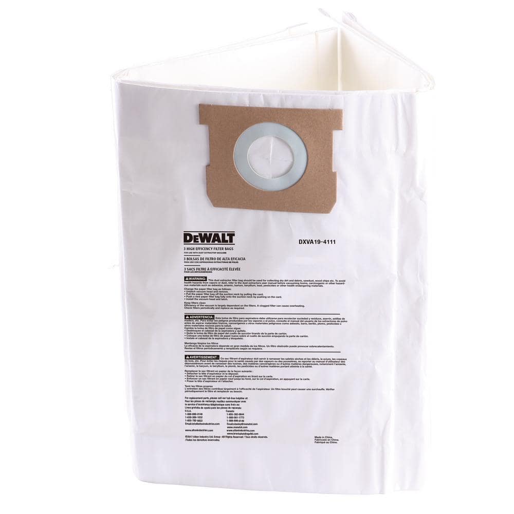 nominelt Næste mm DEWALT 6 Gal. to 10 Gal. Fine Dust Bag Filter Wet/Dry Vacuum DXVA19-4111 -  The Home Depot