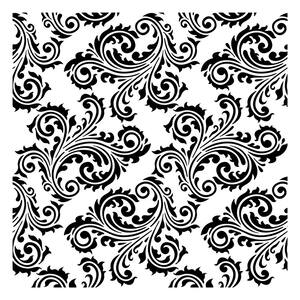 Scroll Damask Stencil (10 mil Plastic)