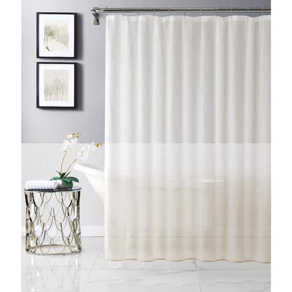 Dainty Home Linea 70" x 72" Shower Curtain In Sand