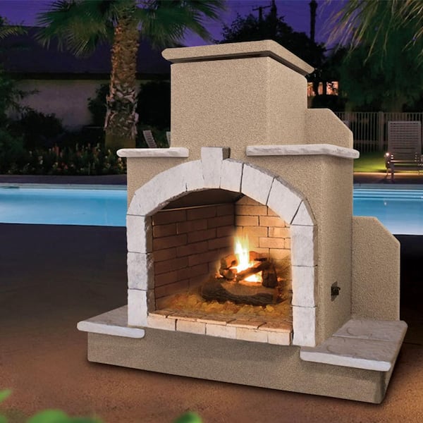78 in. Propane Gas Outdoor Fireplace