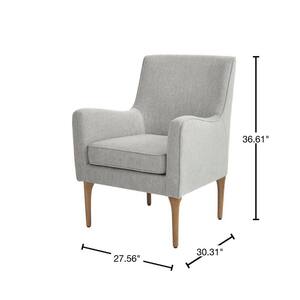 Greenlee Stone Gray Upholstered Accent Chair