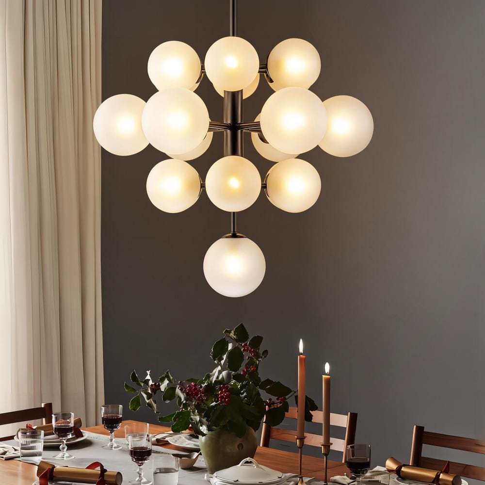 Reviews for RRTYO Carmona 19-Light Black Mid-Century Modern Sputnik ...