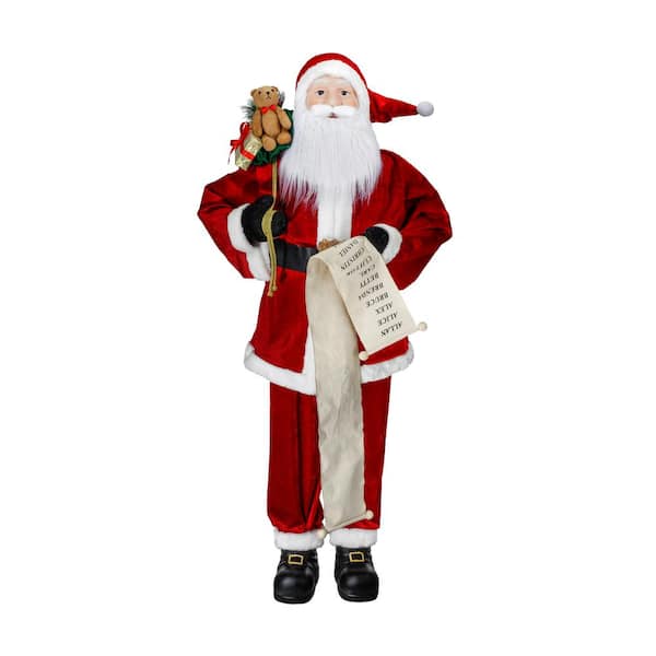 Home Accents Holiday 5 ft Standing Santa With List