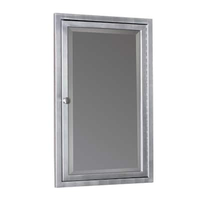 Glacier Bay 16 in. W x 20 in. H Rectangular Plastic Medicine Cabinet with  Mirror MP109 - The Home Depot