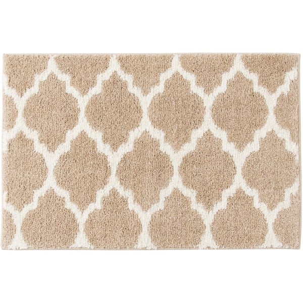 Seyward Beige/Buff 2 ft. x 3 ft. Trellis Area Rug