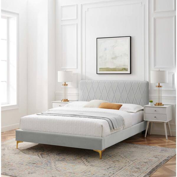 DHP Ryan Gray Linen Queen Upholstered Bed with Storage DE98930 - The Home  Depot