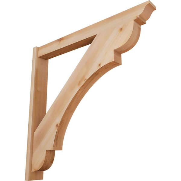 Ekena Millwork 6 in. x 42 in. x 42 in. Olympic Traditional Smooth Western Red Cedar Outlooker