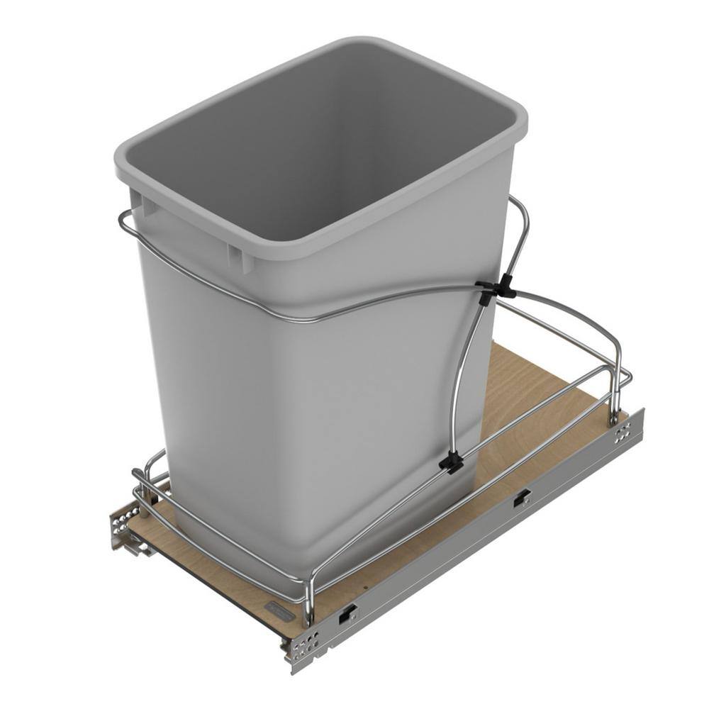 Single 35 Quart Pull Out Trash Container, Gray, 54WC-1535SC-17-1 price history on PriceWatchPro