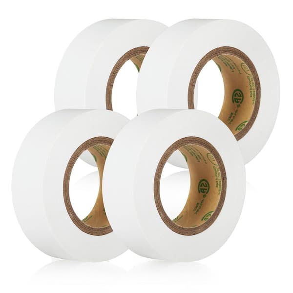 Yichuhaoxi 0.7 in. x 33 ft. Electrical Tape White 4-Pack