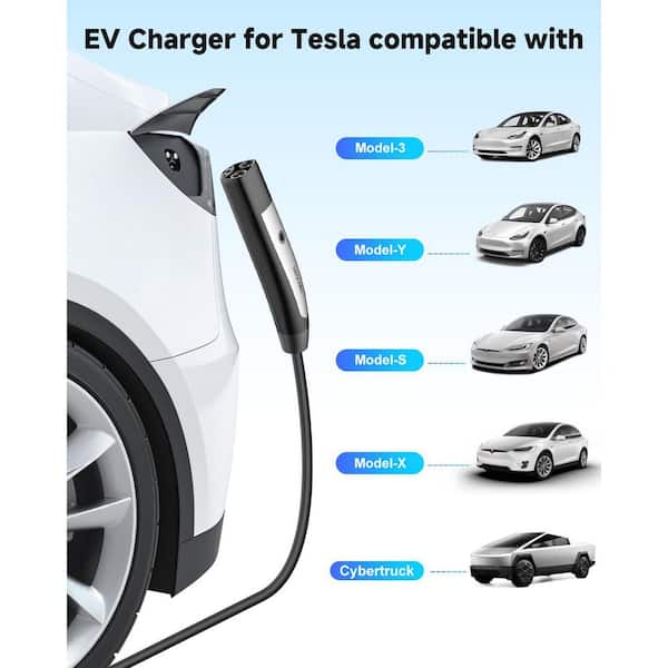 Ahfiwaso 25ft 240-Volt 120-Volt Home Portable EV Car Charger NEMA