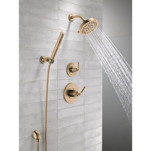 Delta Saylor 5-Spray Dual Wall Mount Fixed and Handheld Shower Head 1. ...