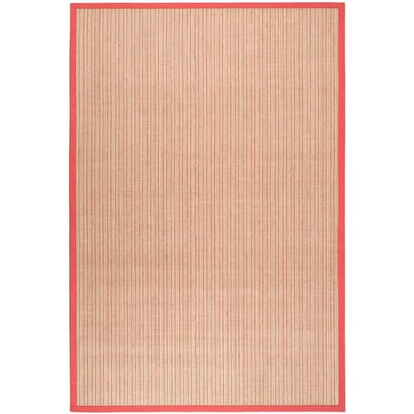 Natural Fiber Rust 6 ft. x 9 ft. Indoor Area Rug
