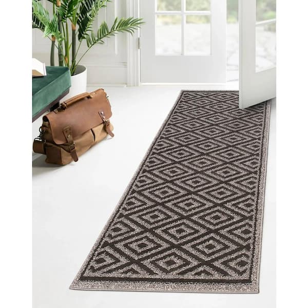 THE SOFIA RUGS Sofihas Indoor Mat Set Geometric Non-Slip 30x30in Washable  Farmhouse Kitchen Standing Mats, Gray D-MAT-58A-WW - The Home Depot