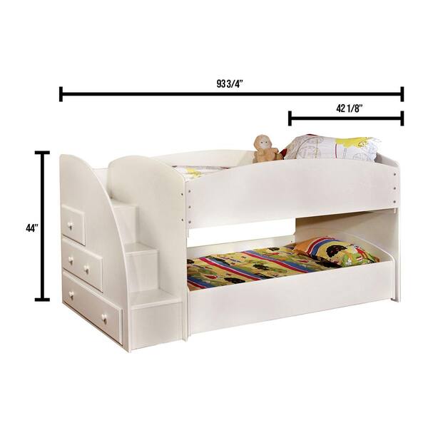 Furnishing Merritt White Bunk Bed, Merritt Bunk Bed