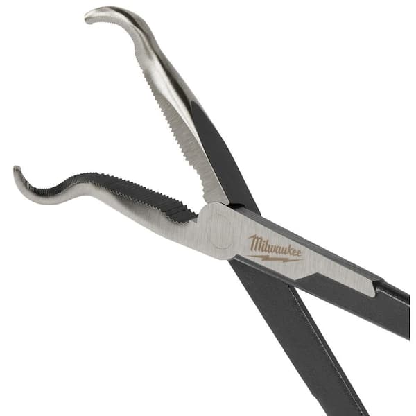 Milwaukee Long Needle Nose Pliers Set with Hose Grip and Slip