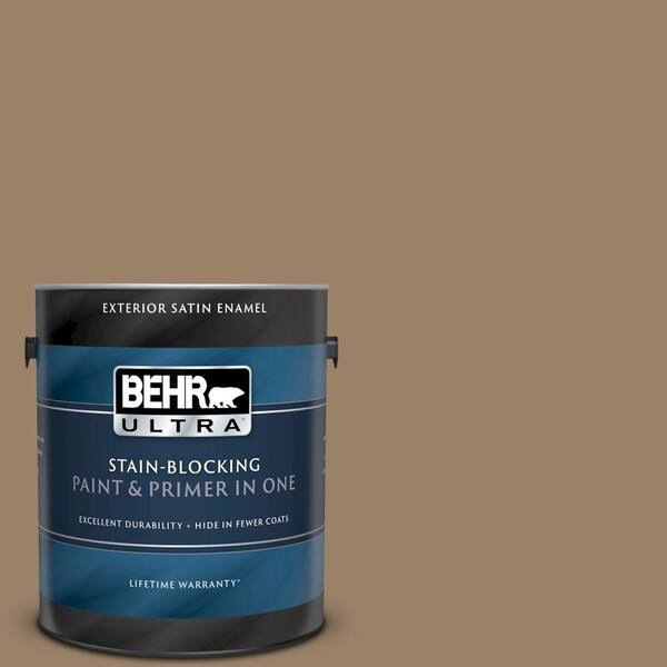BEHR ULTRA 1 gal. #UL180-25 Collectible Satin Enamel Exterior Paint and Primer in One