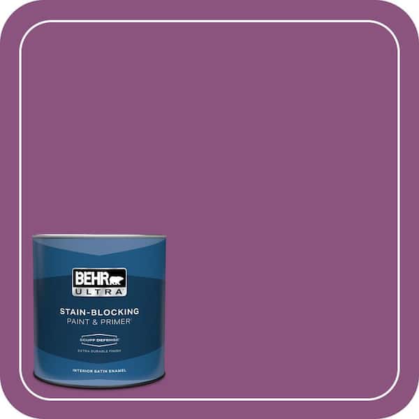 BEHR ULTRA 1 qt. Home Decorators Collection #HDC-MD-07 Dynamic Magenta Extra Durable Satin Enamel Interior Paint & Primer