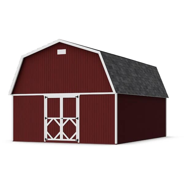 Classic Gambrel Large Barn 16 ft. x 22 ft. Outdoor Wood Storage Shed Precut Kit (352 sq. ft. )