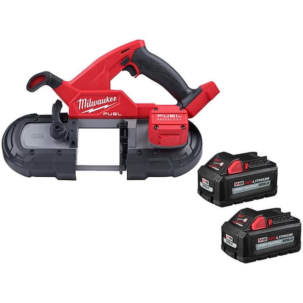 Milwaukee - M18 FUEL 18V Lith-Ion Brushless Cordless Compact Bandsaw w/ (2) High Output 6.0 Ah Battery Pack