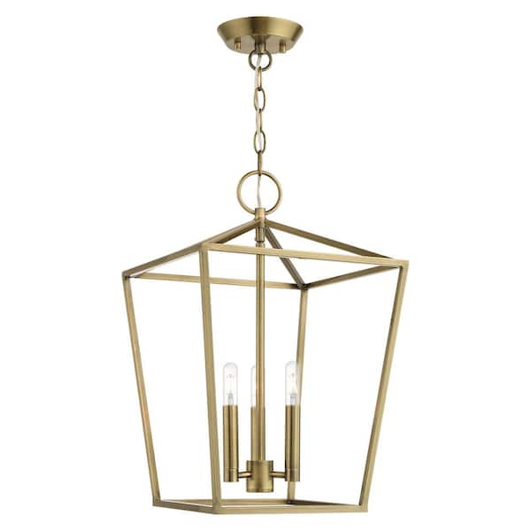 AVIANCE LIGHTING Westridge 3-Light Antique Brass Convertible