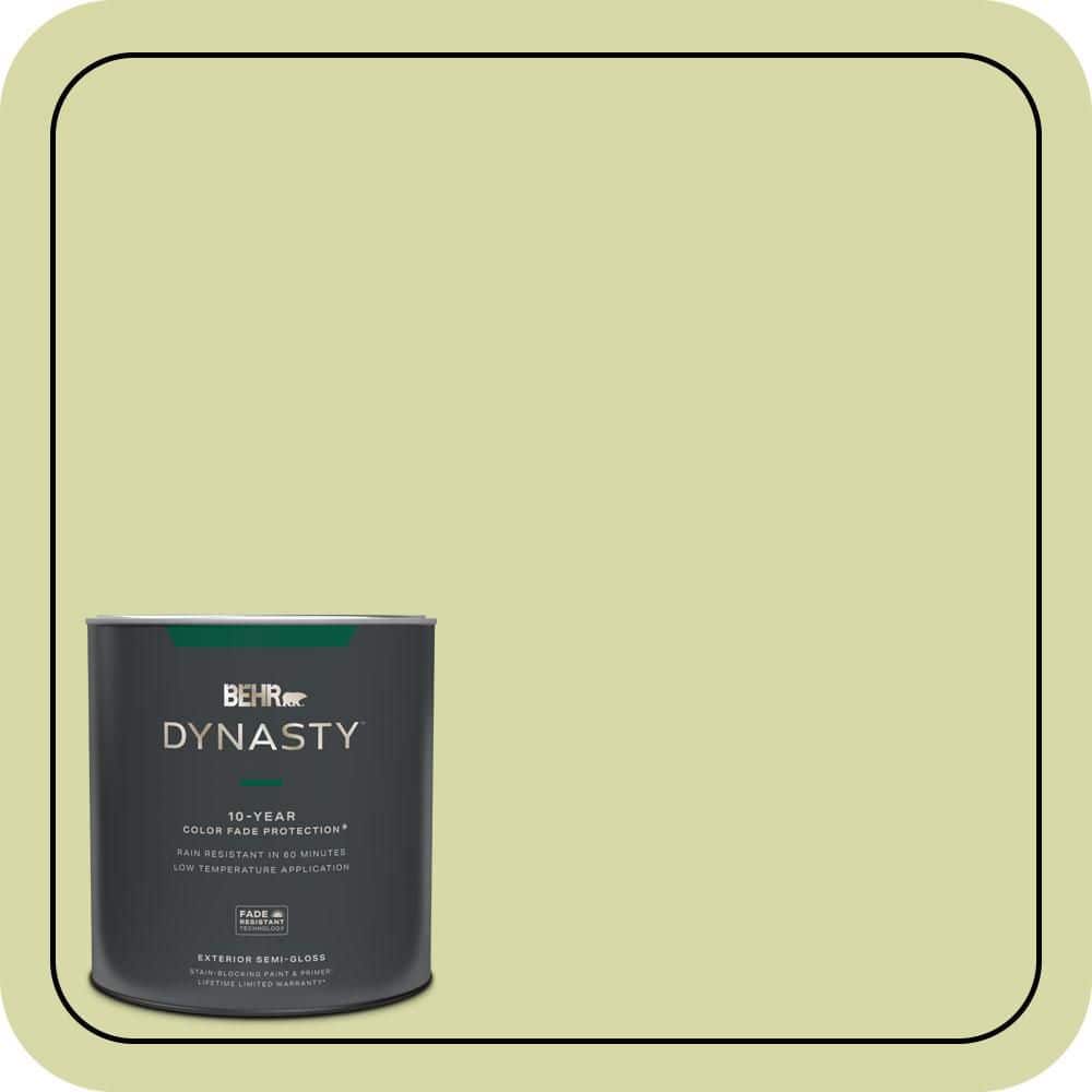 1 qt. #410C-3 Celery Sprig Semi-Gloss Enamel Exterior Stain-Blocking Paint & Primer price history on PriceWatchPro