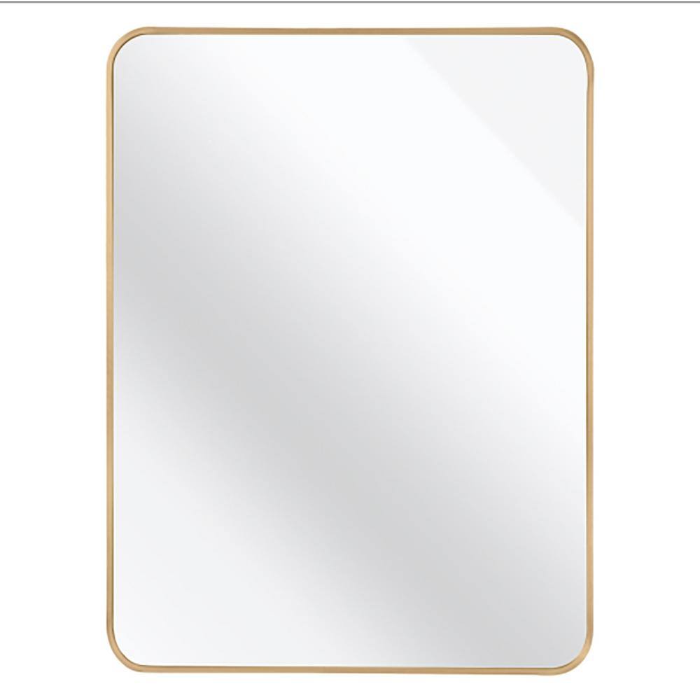Gold 30 in. W x 40 in. H Rectangular Bathroom Wall Mirror for Living room, 