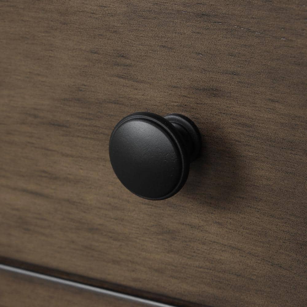 Dark Walnut 3-Drawer Solid Wood Nightstand with USB Port