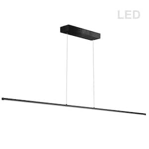 Array 56-Watt Integrated LED Matte Black Pendant