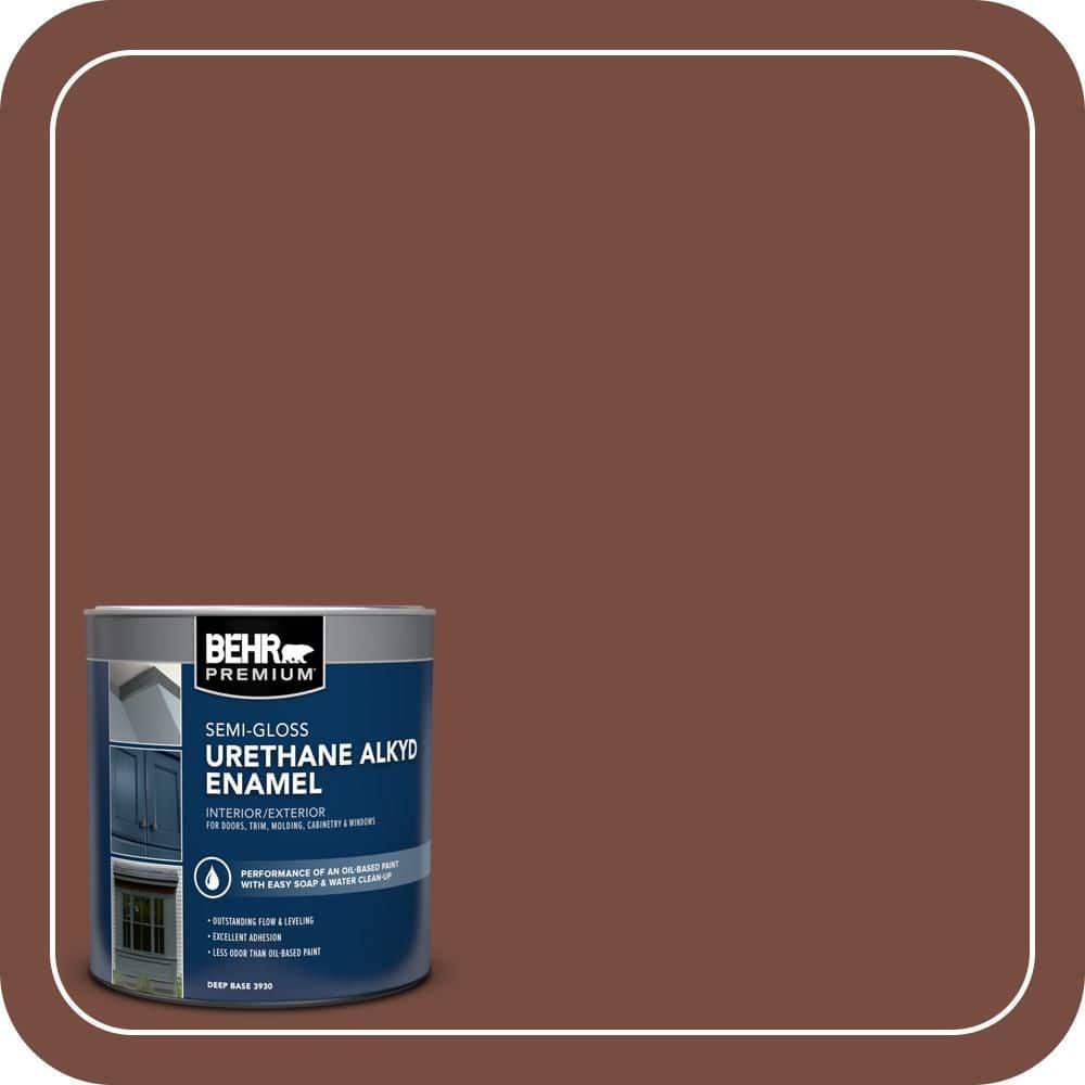 BEHR PREMIUM 1 qt. #S170-7 Dark Cherry Mocha Semi-Gloss Enamel