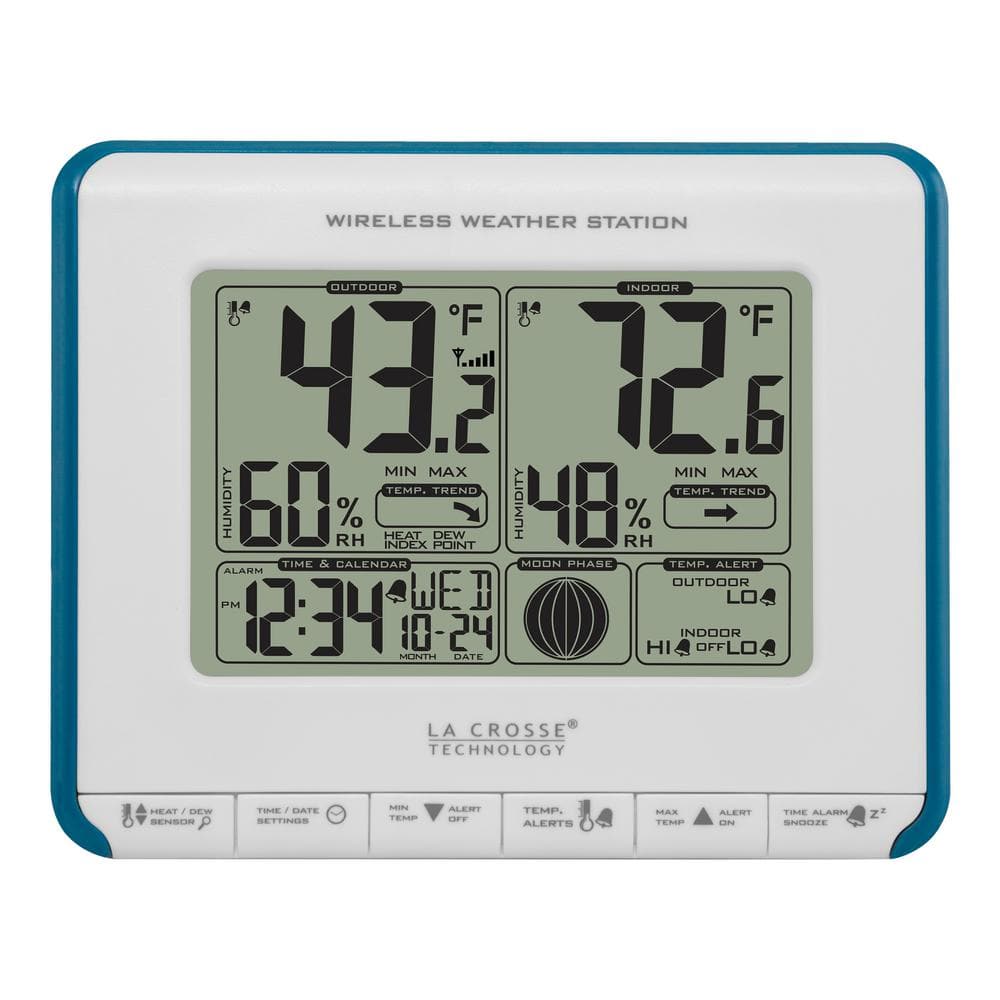 Clearance! Weather Stations Wireless Indoor Outdoor Weather Station, Home  Wireless Weather Station Digital Indoor Outdoor Thermometer Forecast Weather  Station with Remote Sensor 