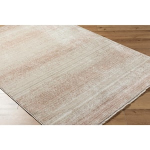 Rojin Oatmeal/Rust Striped 9 ft. x 13 ft. Indoor Area Rug