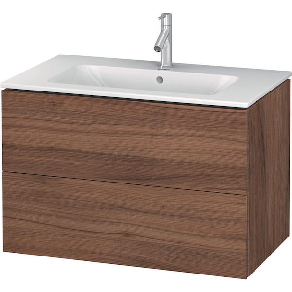 Duravit L-Cube 18.88 in. W x 32.25 in. D x 21.63 in. H Bath Vanity Cabinet without Top in Natural Walnut