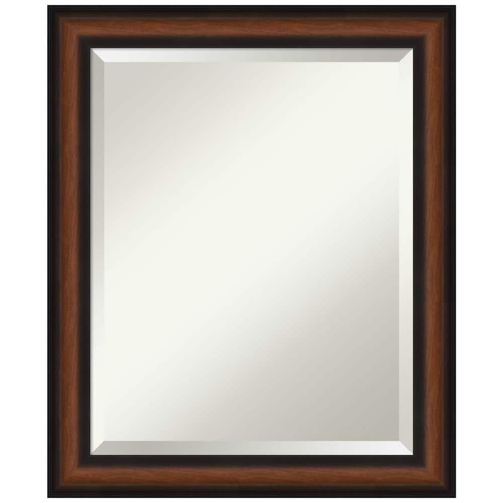 Yale Walnut Beveled Rectangular Wall Mirror