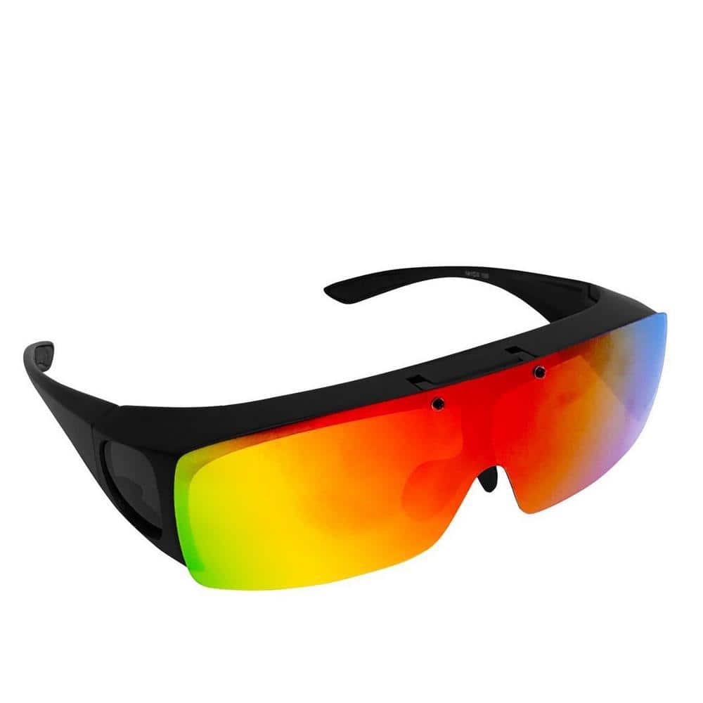 Military Eyewear As Seen On TV Bell+Howell Tac Flip and Tac glasses One-Size-Fits-All Polarized Sports Sunglasses for Men/Women Unisex